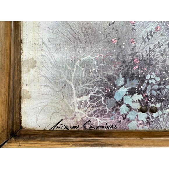 vintage tv trays  set of 4  tray top painting  farmhouse  barn mailbox  READ - Picture 6 of 16